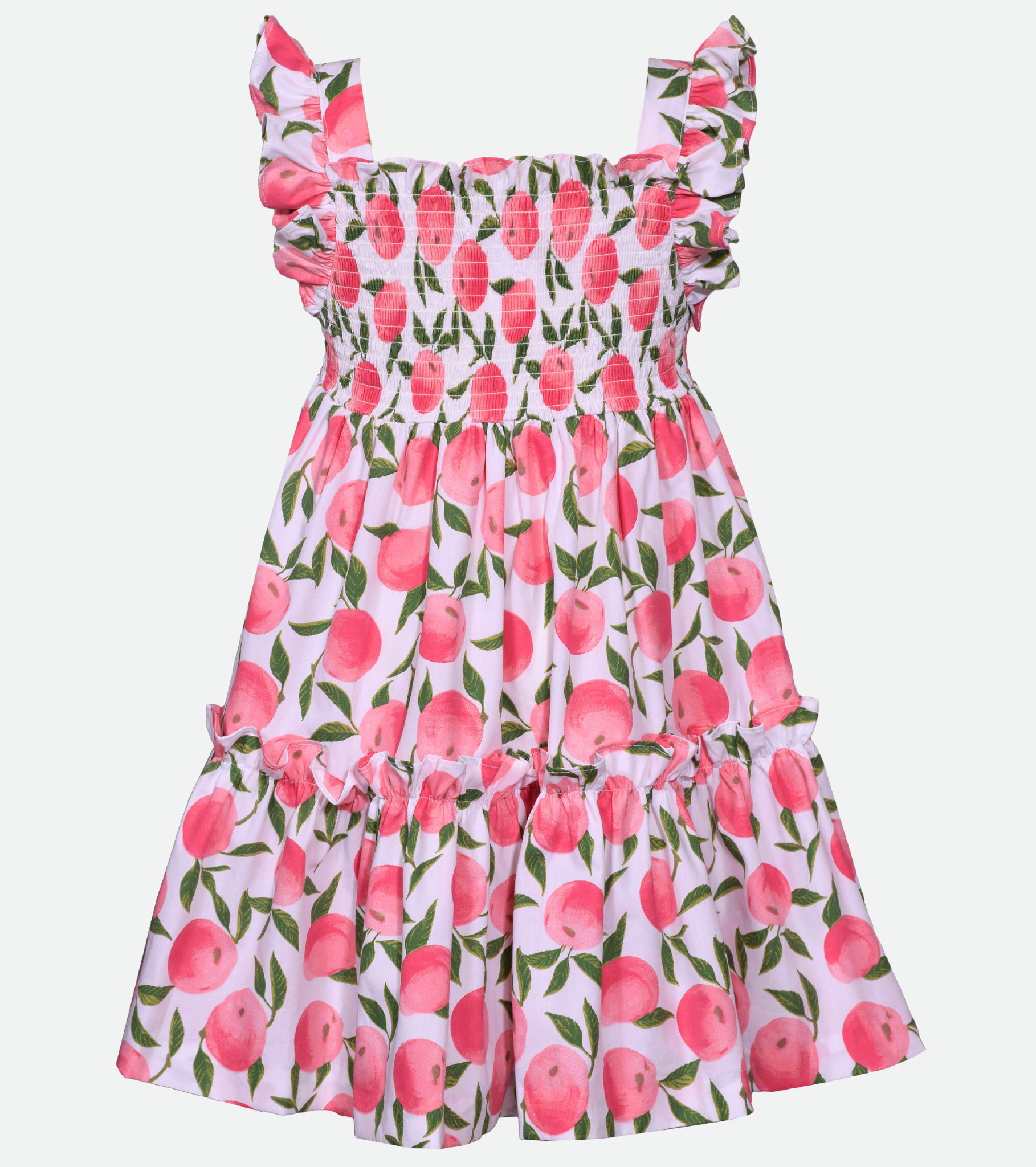 Georgia Smocked Peach Dress