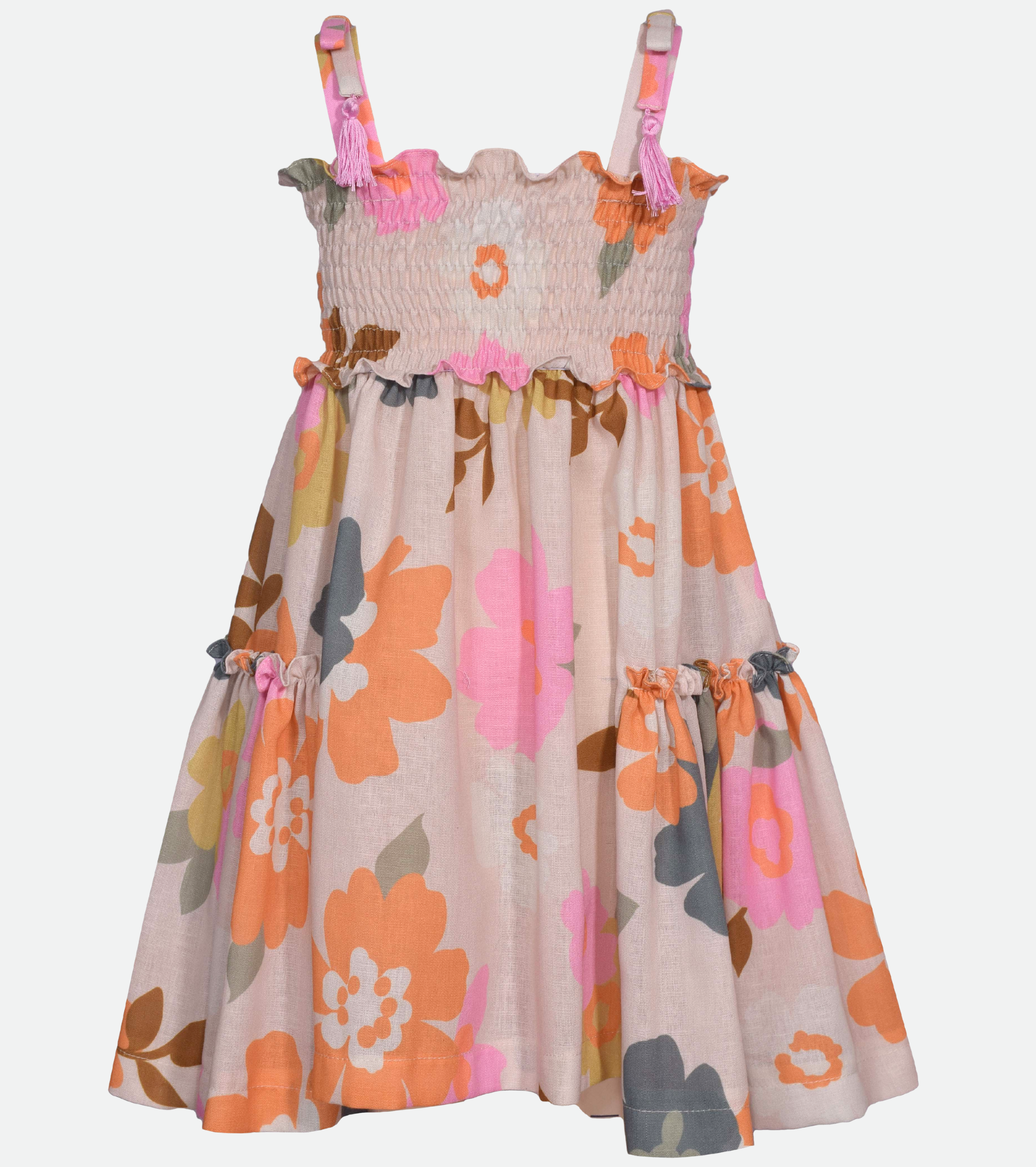 Suri Tropical Smocked Dress