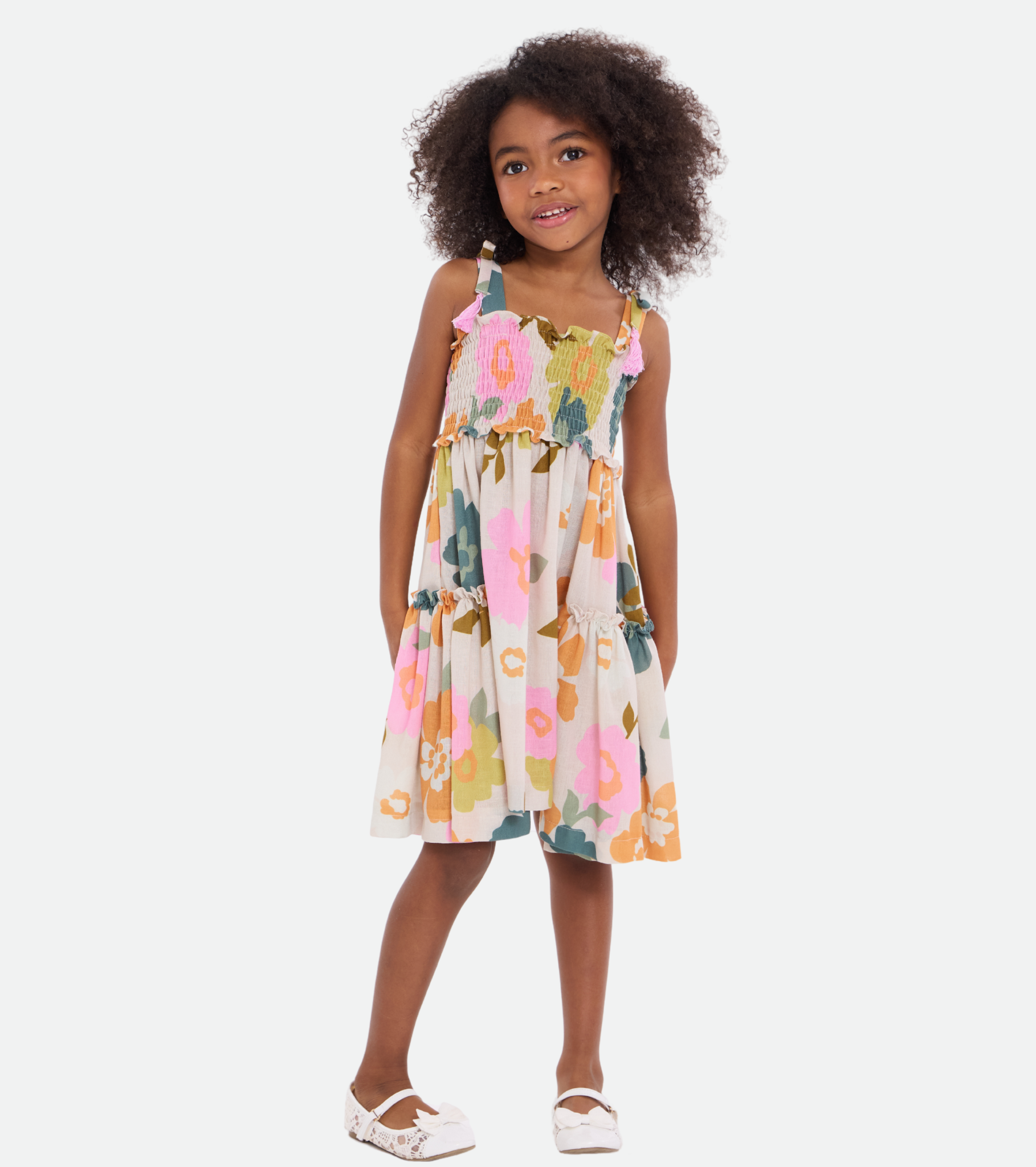 Suri Tropical Smocked Dress