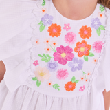 Lacie Embroidered Pinafore Dress - Image