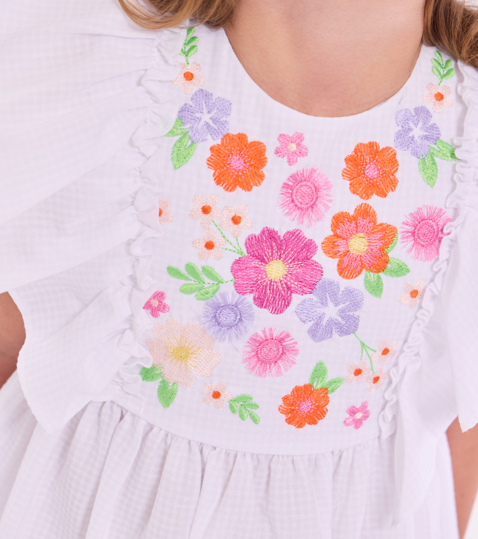Lacie Embroidered Pinafore Dress