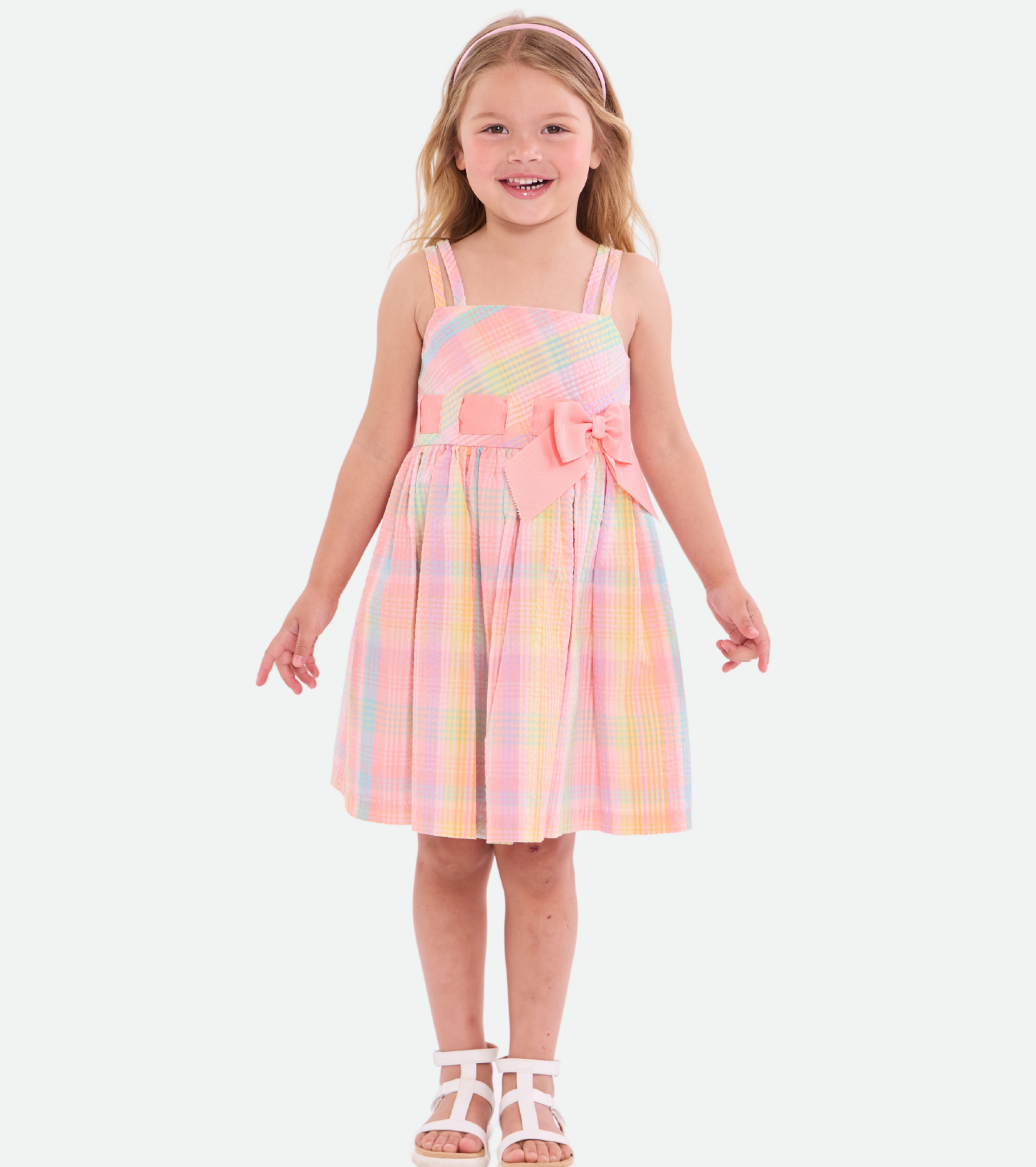 Evelyn Plaid Dress
