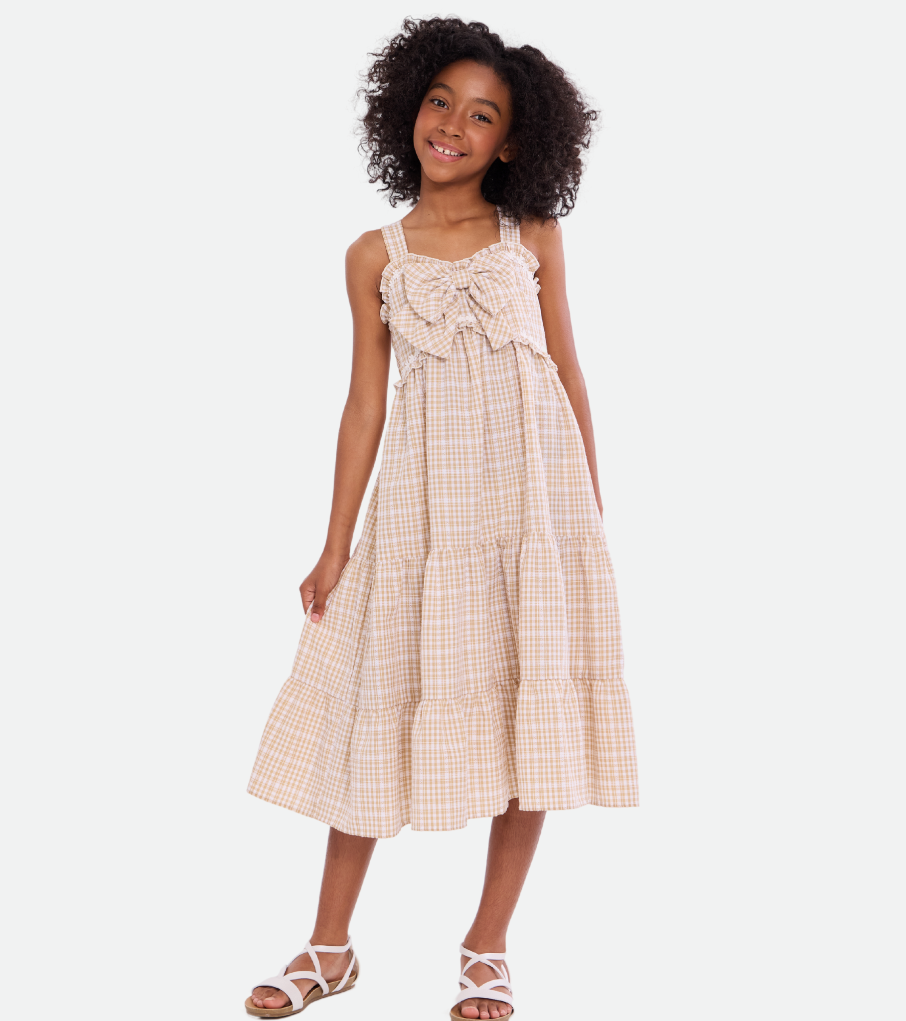Stevie Checkered Maxi Dress