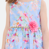 Lottie Floral Stripe Party Dress - Image