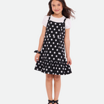 Jessie Knit Jumper Dress with Scrunchies - Image