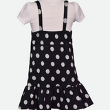 Jessie Knit Jumper Dress with Scrunchies - Image