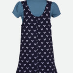Lulu Heart Print Jumper with Scrunchies - Image