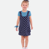Lulu Heart Print Jumper with Scrunchies - Image