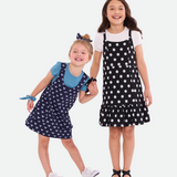 Lulu Heart Print Jumper with Scrunchies - Image
