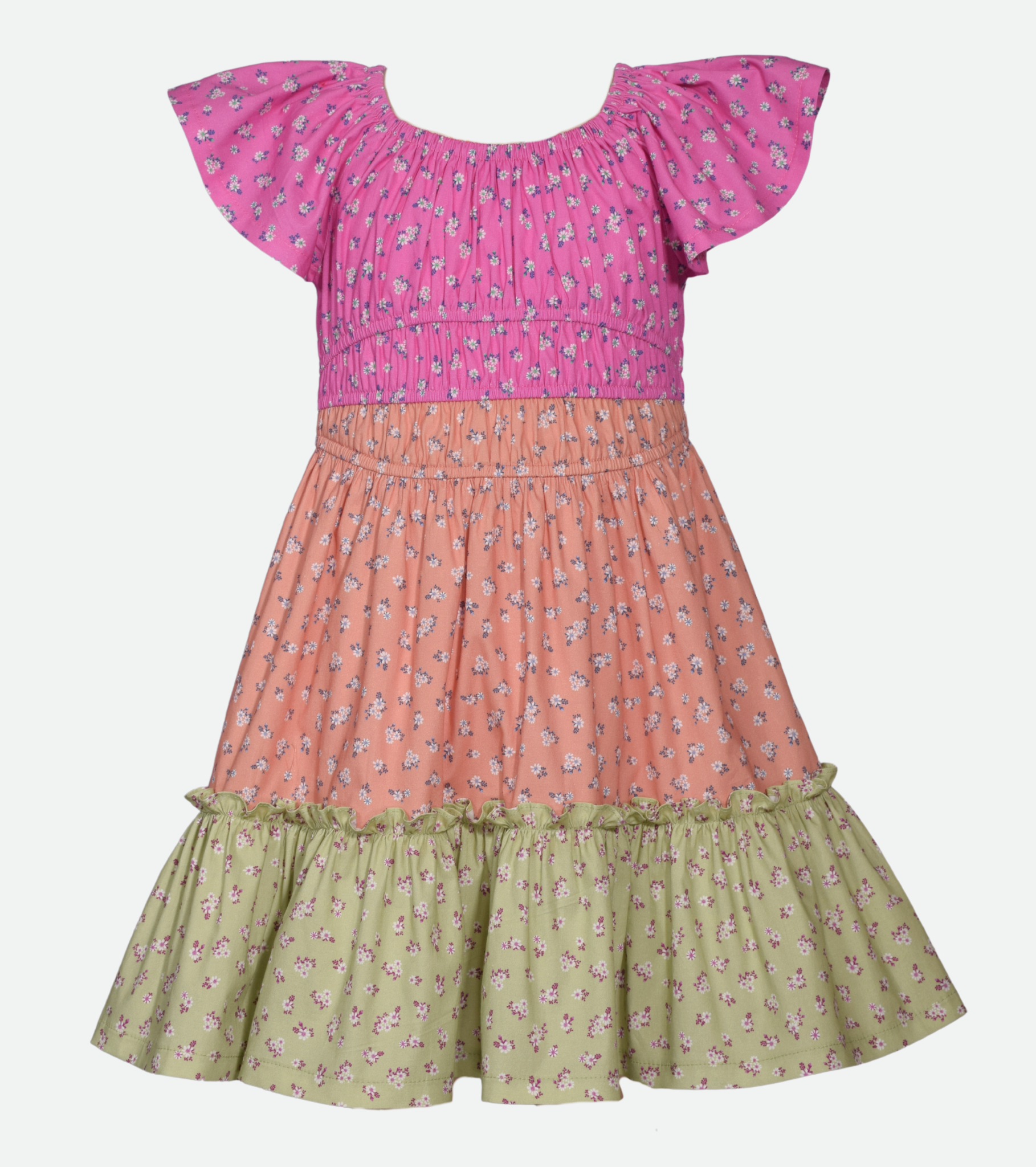 Bailey Mixed Print Dress with Bag
