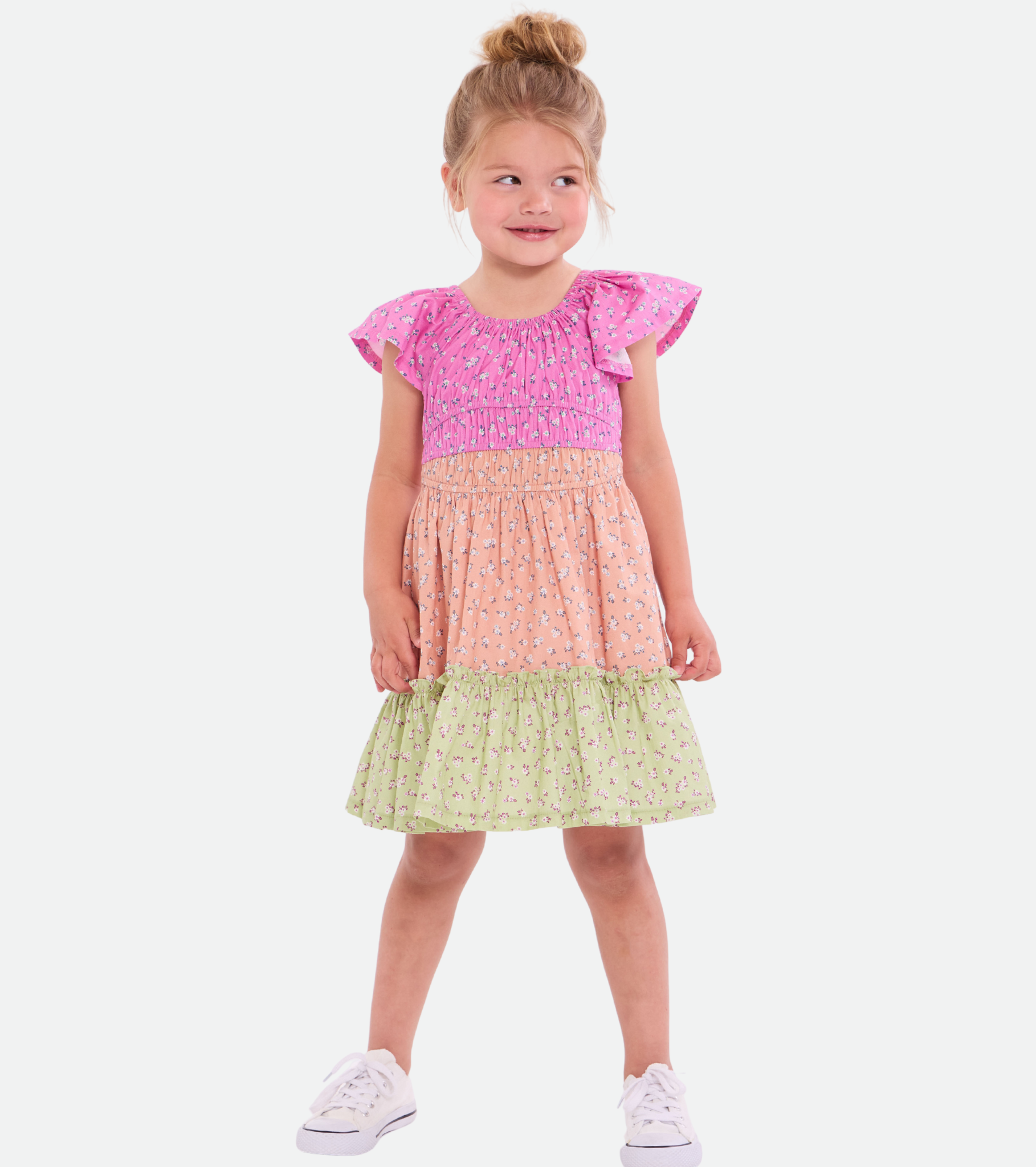 Bailey Mixed Print Dress with Bag