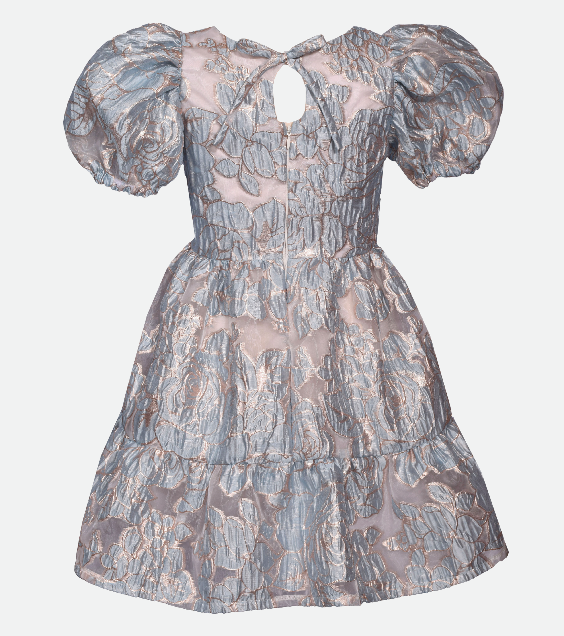 Julietta Metallic Jacquard Party Dress