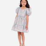 Julietta Metallic Jacquard Party Dress - Image