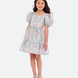 Julietta Metallic Jacquard Party Dress - Image