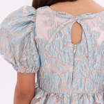 Julietta Metallic Jacquard Party Dress - Image