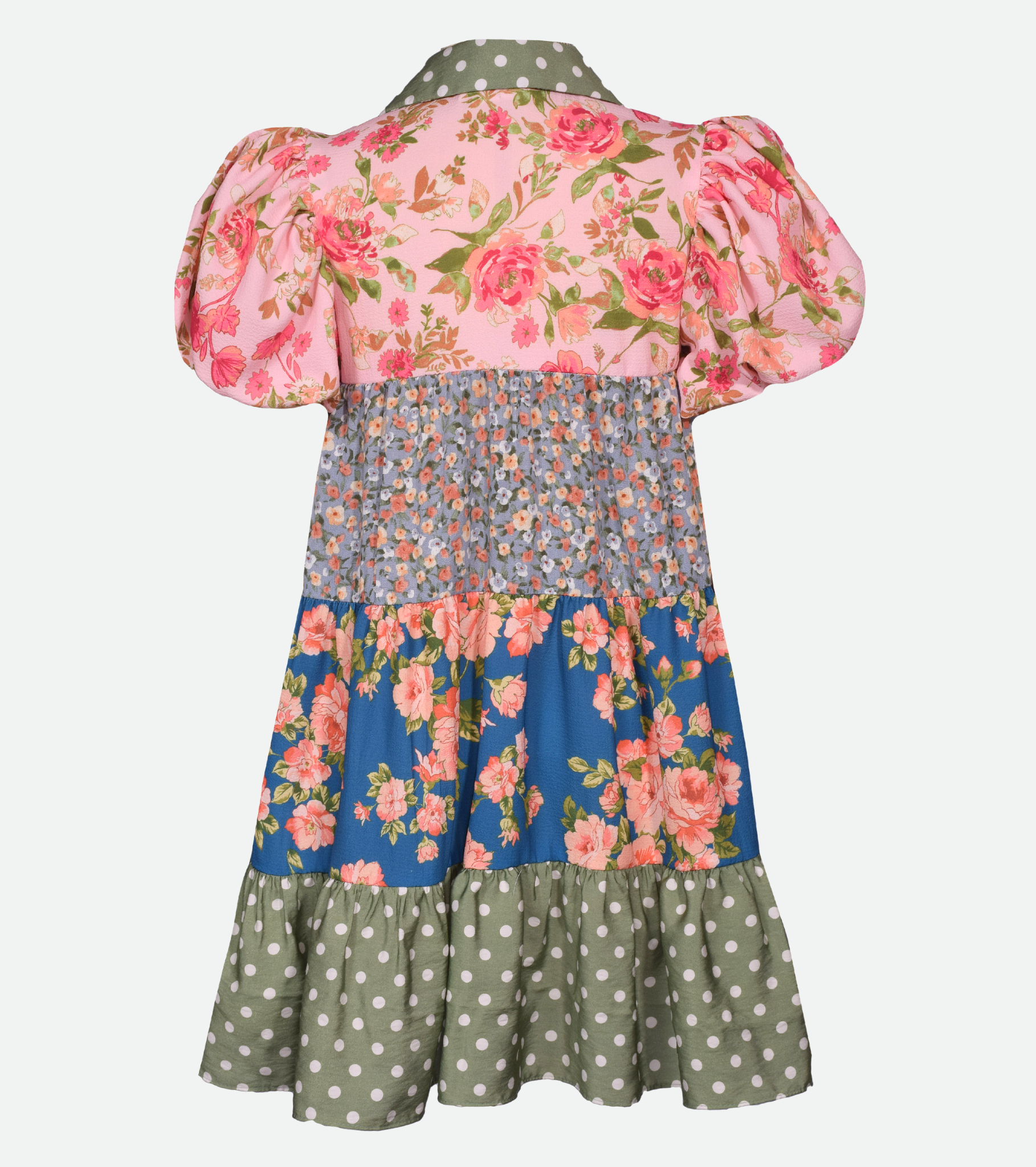 Nicola Mixed Print Dress