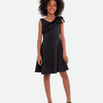 Ana Sequin Shoulder Skater Dress - Image