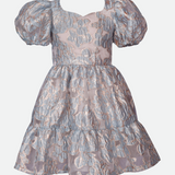 Julietta Metallic Jacquard Party Dress - Image