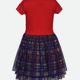 Cool for School Plaid Knit Dress - Image