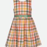 Penny Plaid Harvest Dress with Cardigan - Image