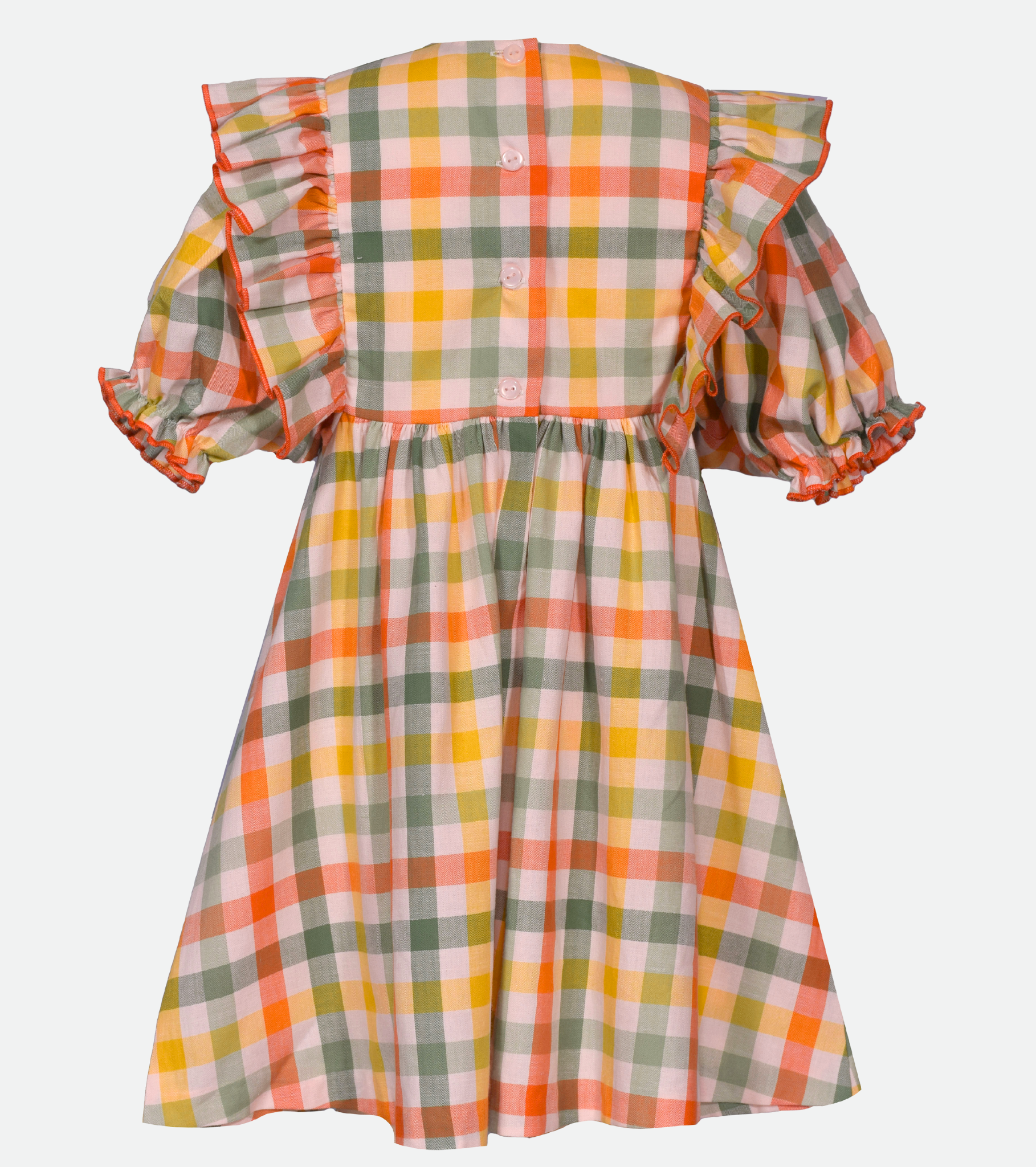 Harvest Smocked Plaid Dress