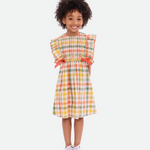 Harvest Smocked Plaid Dress - Image