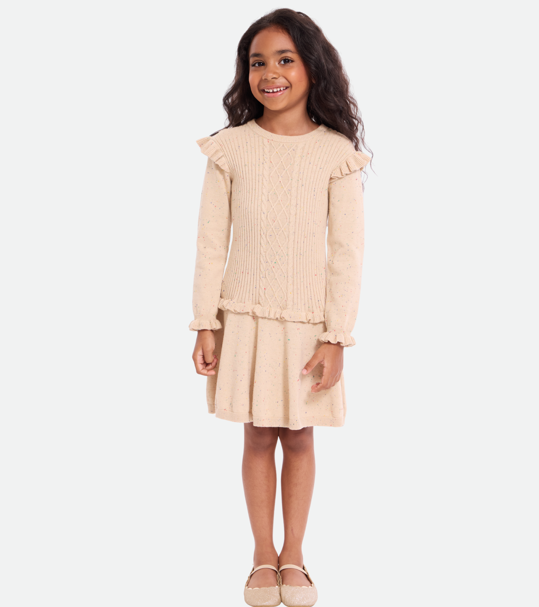 Jordan Cable Knit Sweater Dress