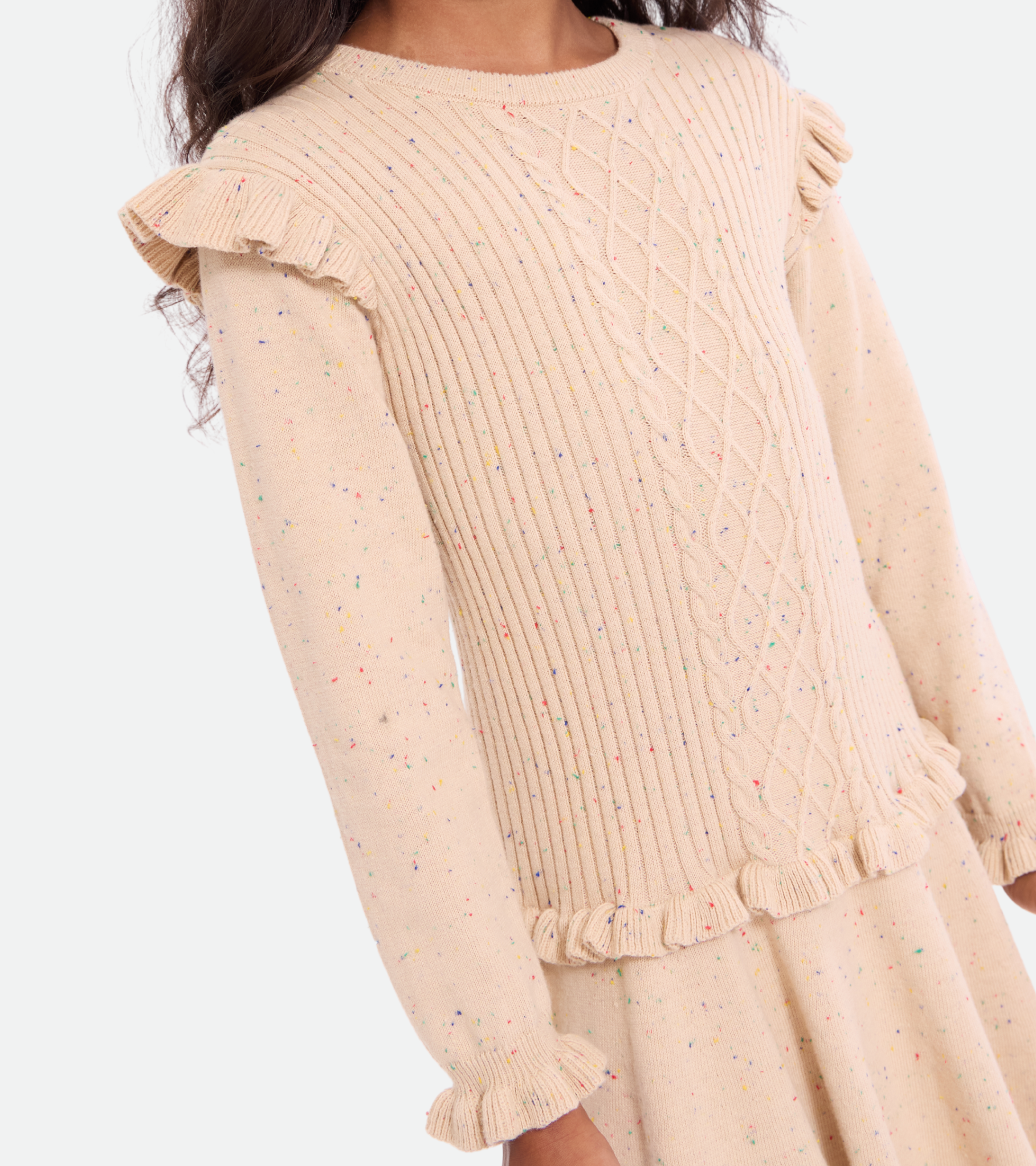 Jordan Cable Knit Sweater Dress