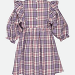 Violette Smocked Plaid Dress - Image