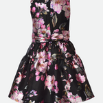 Aria Metallic Floral Party Dress - Image