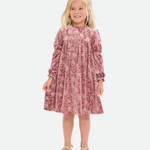Iris Velvet Floral Dress - Image