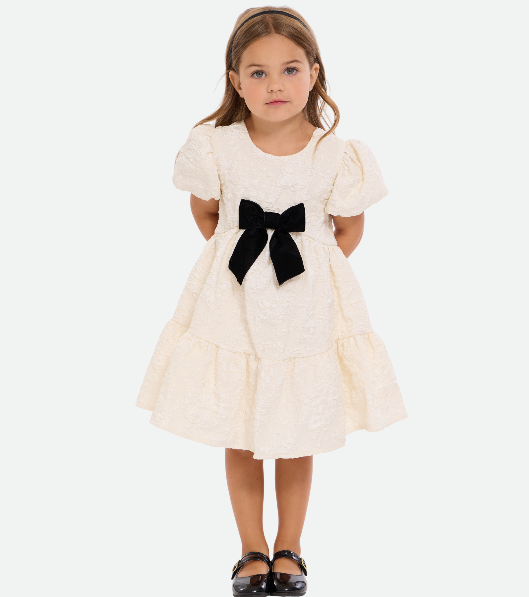 Lola Jacquard Bow Dress