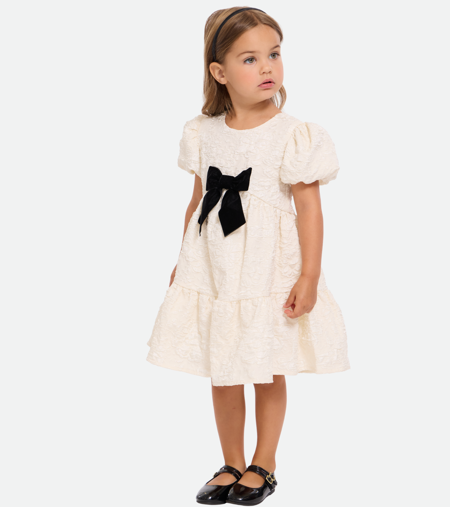 Lola Jacquard Bow Dress