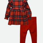 Jordan Plaid Pinafore Legging Set - Image