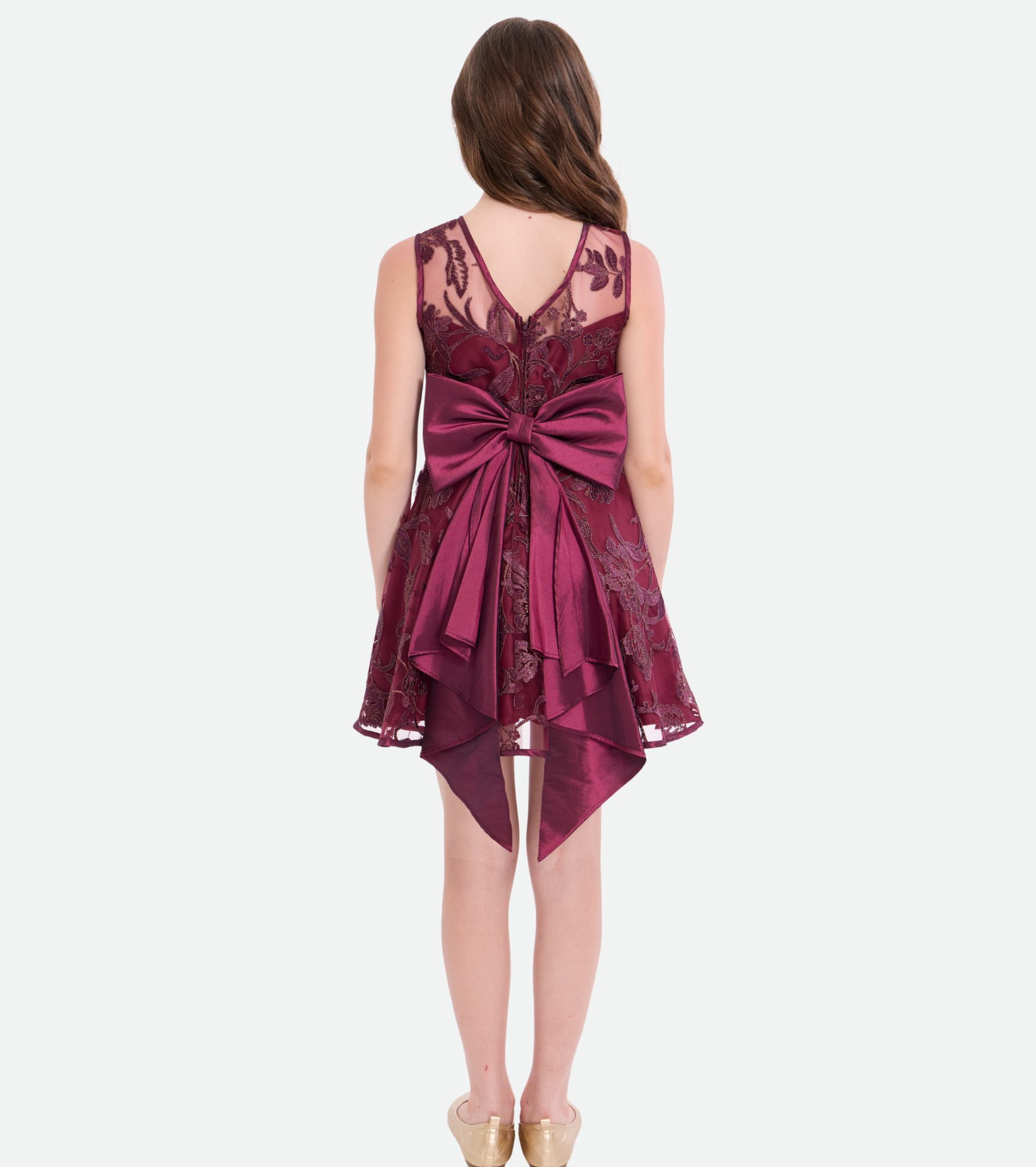 Andrea Embroidered Party Dress