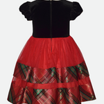 Eliza Tiered Plaid Party Dress - Image
