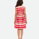 Angie Striped Party Dress with Cardigan - Image