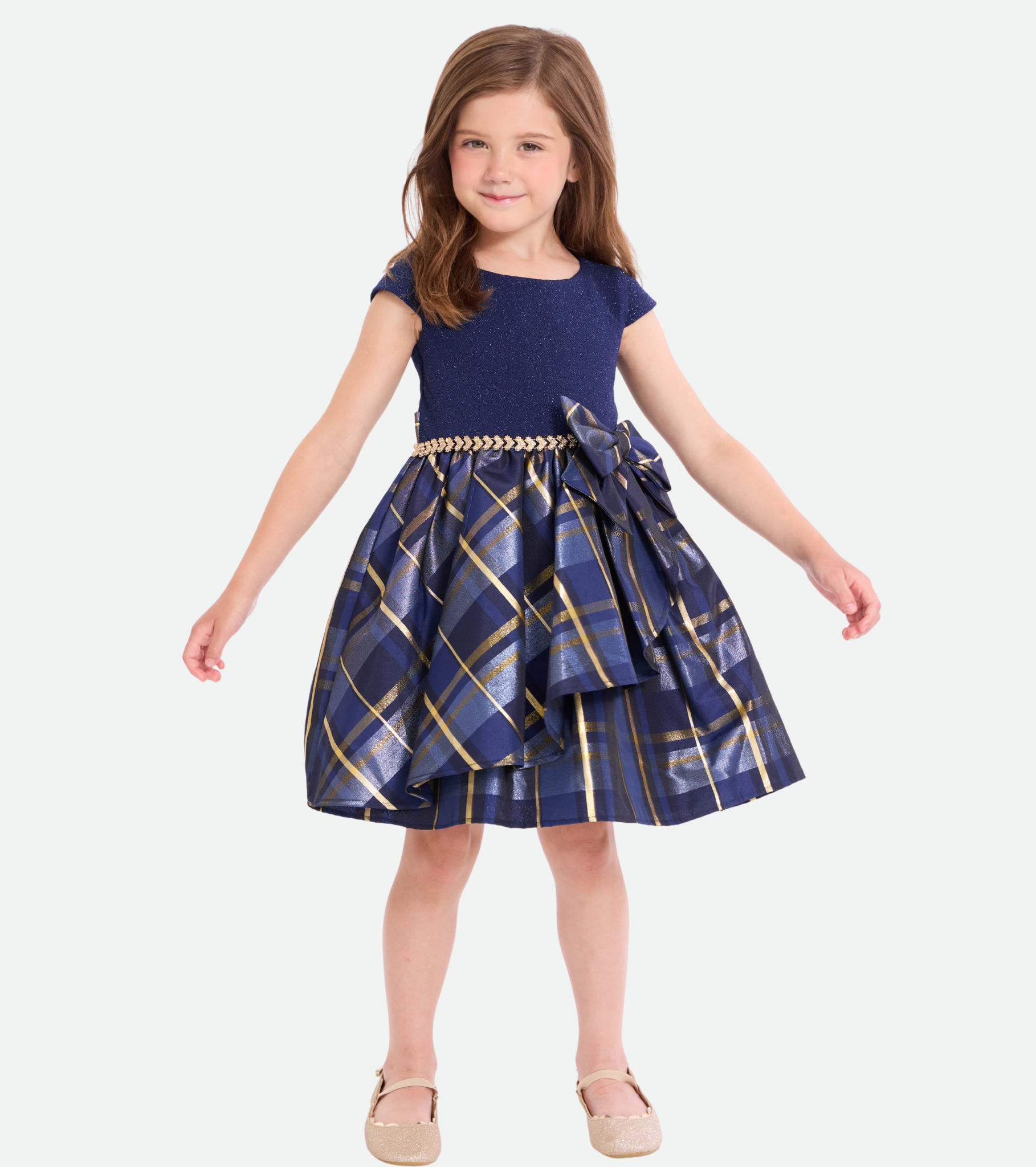 Audrey Plaid Party Dress
