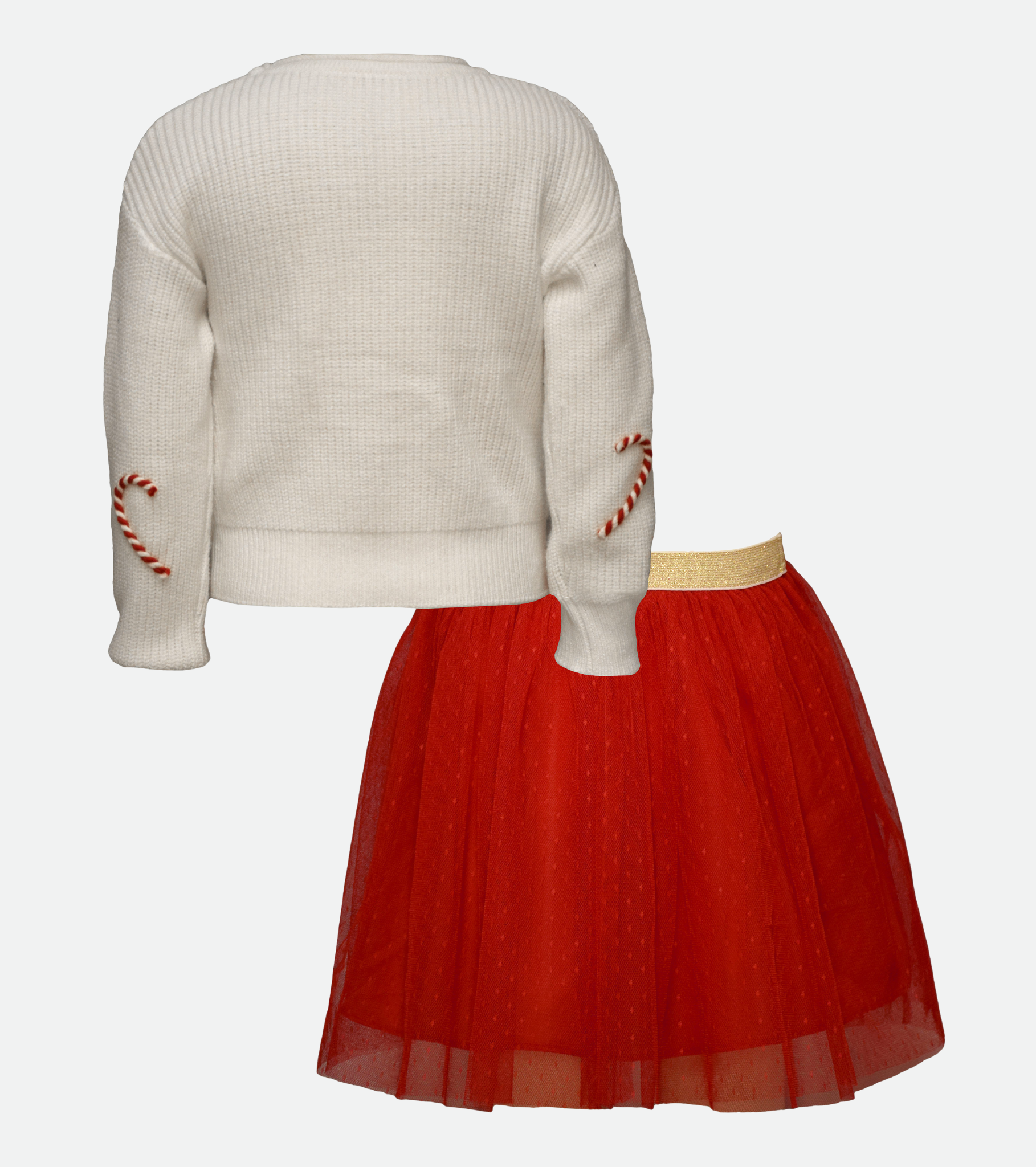 Ellie Candy Cane Skirt Set
