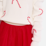 Ellie Candy Cane Skirt Set - Image