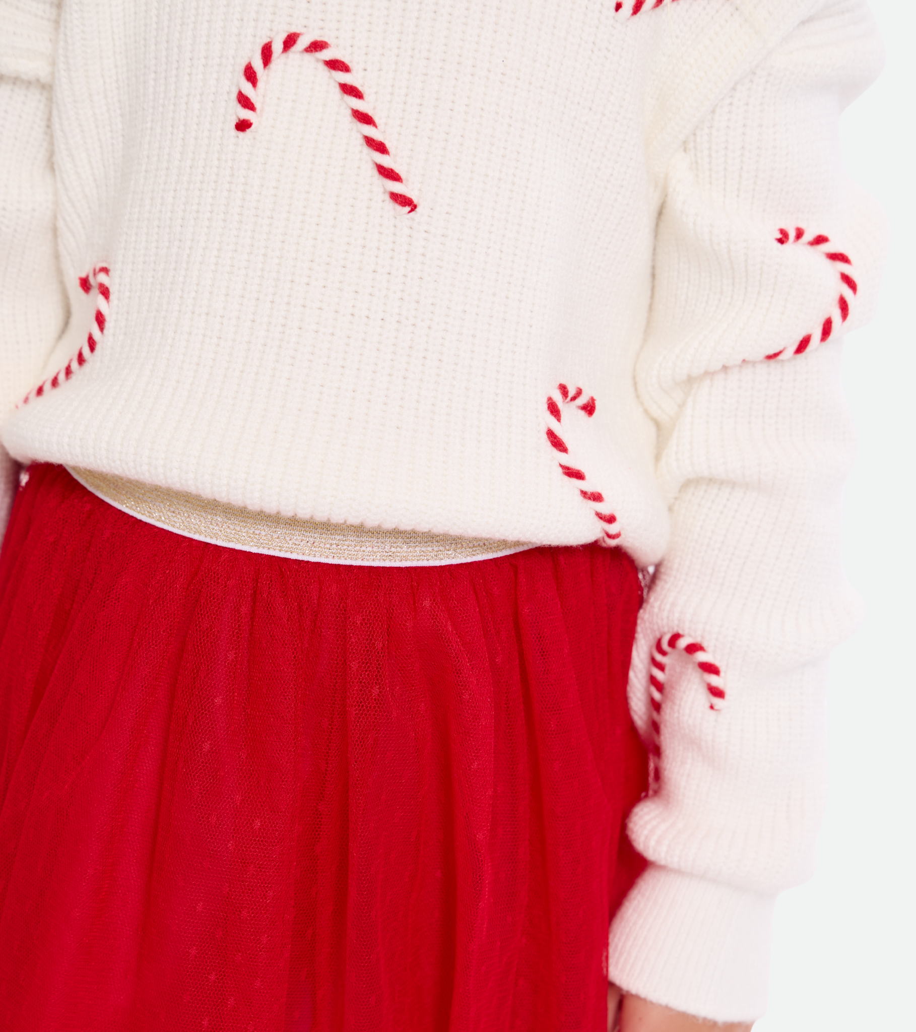 Ellie Candy Cane Skirt Set