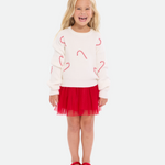Ellie Candy Cane Skirt Set - Image