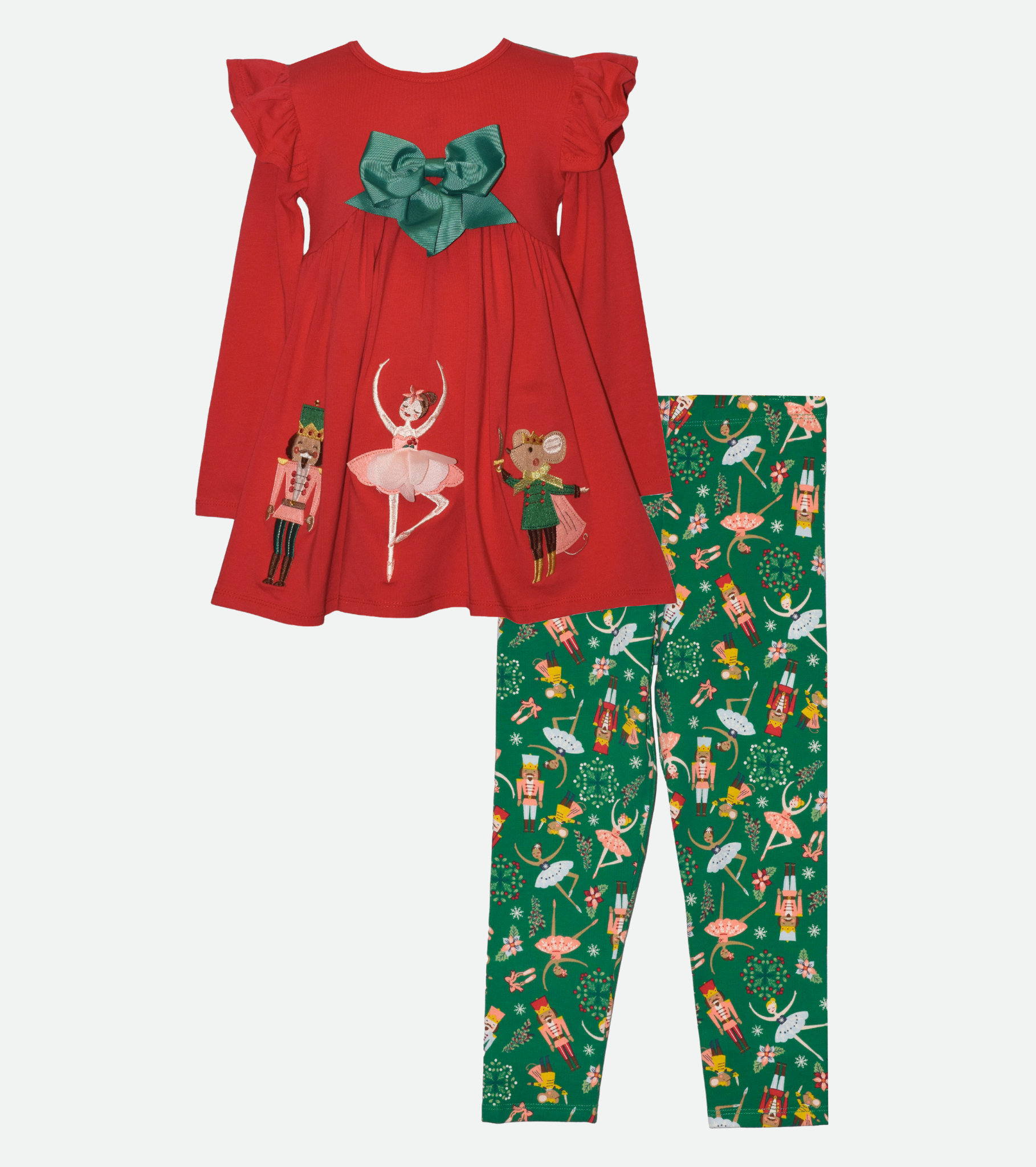 Nutcracker Print Legging Set for Girls