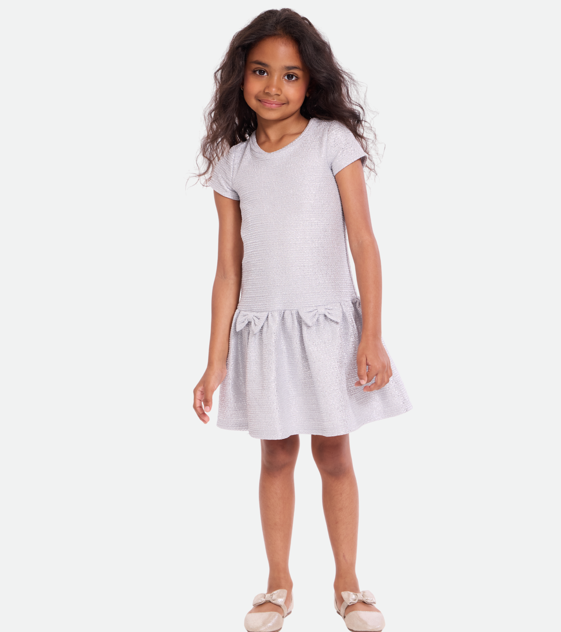 Ruby Bow Dress and Cardigan Set