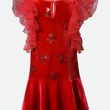 Alexa Sequin Bow Party Dress - Image
