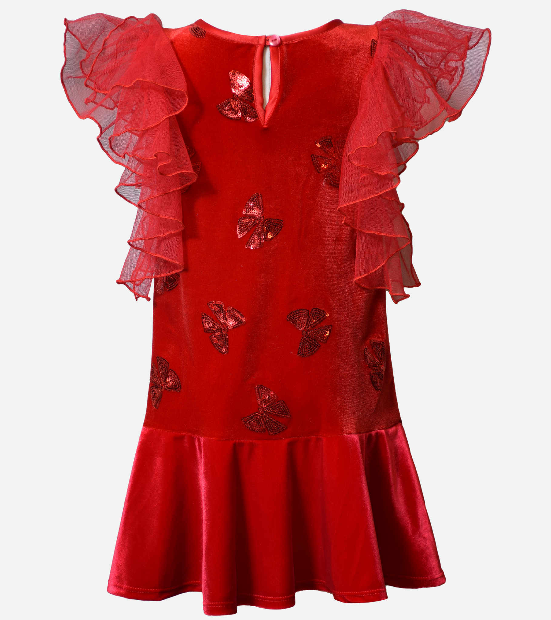 Alexa Sequin Bow Party Dress