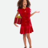 Alexa Sequin Bow Party Dress - Image