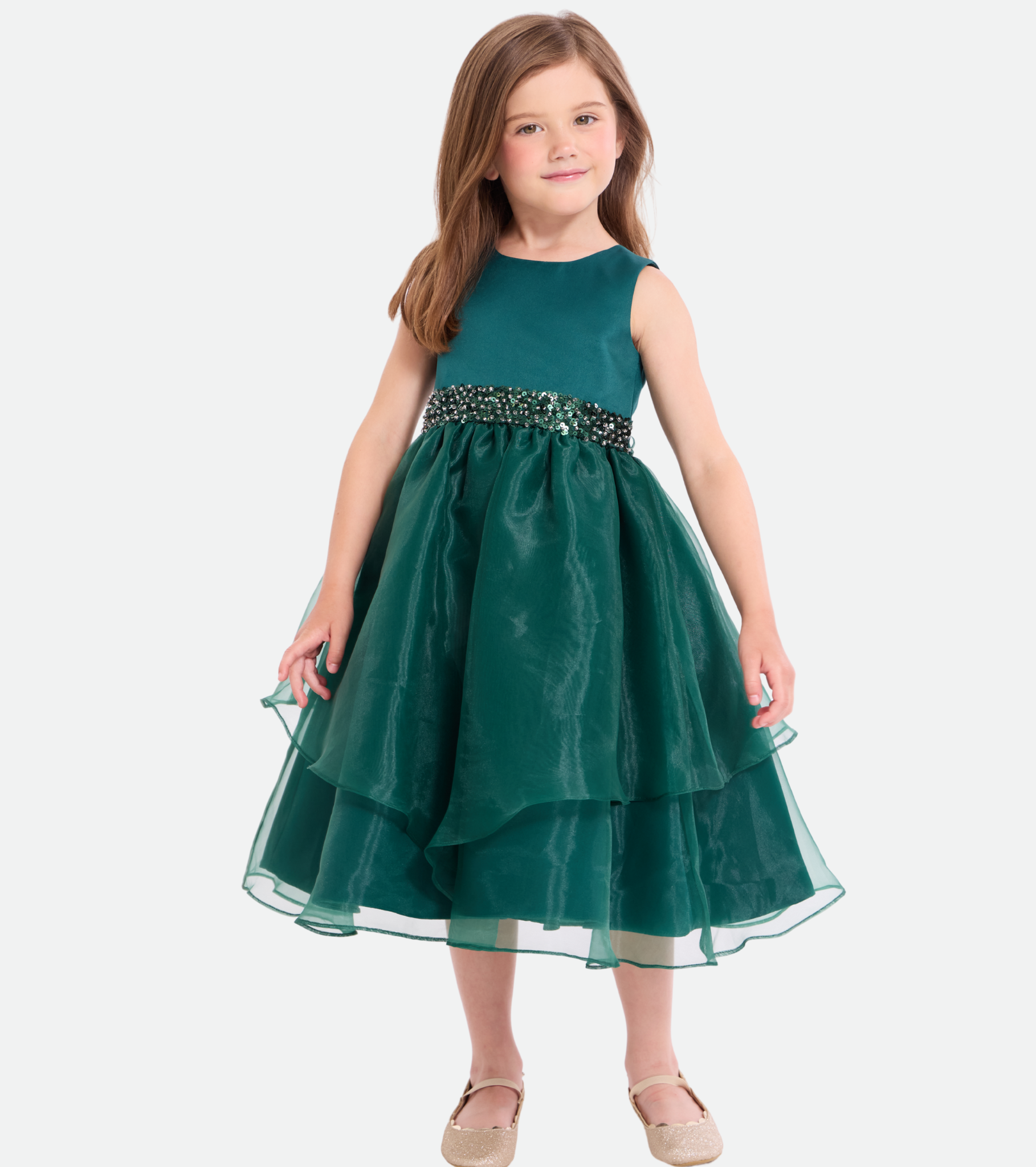 Olivia Tiered Organza Party Dress