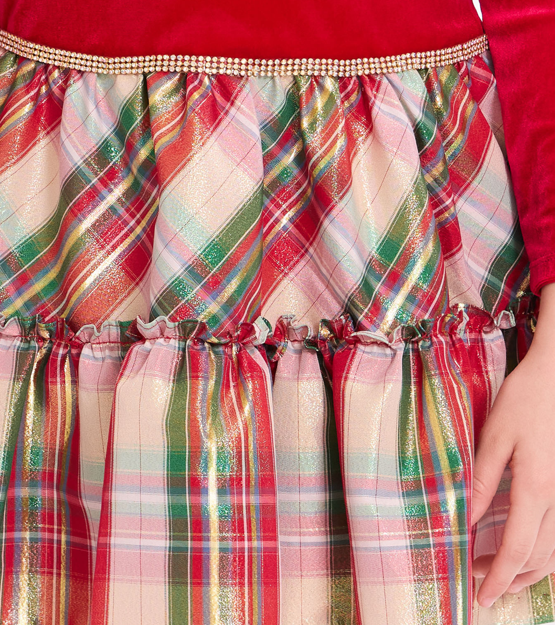 Ruby Sparkle Waist Hipster Dress