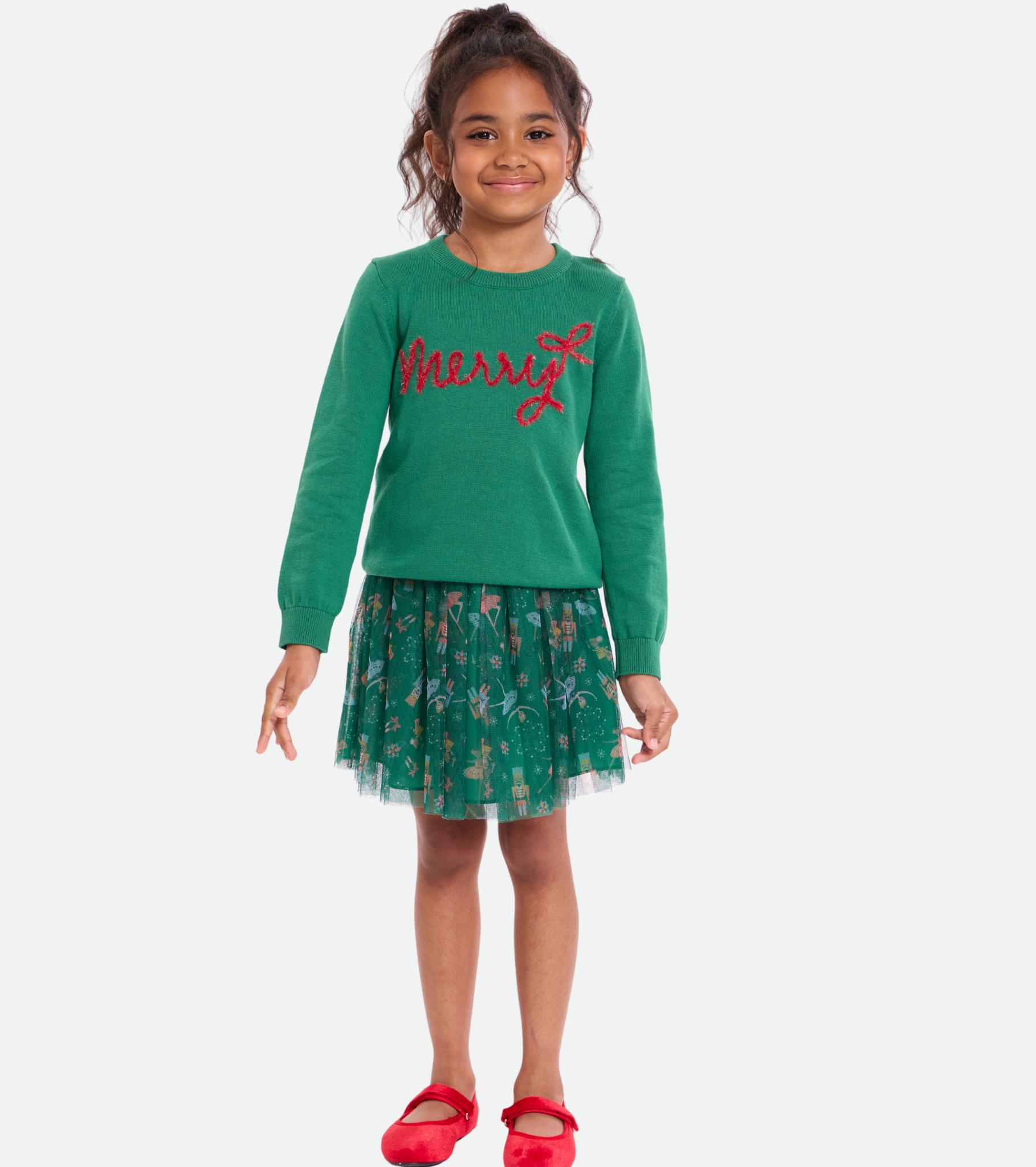 Very Merry Nutcracker Skirt Set
